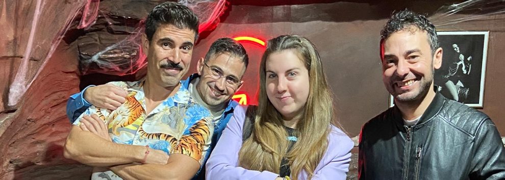 MOCHILA AL PASADO: Danny-Boy Rivera, Carolina Iglesias, Luis Fabra y Alberto Aparici