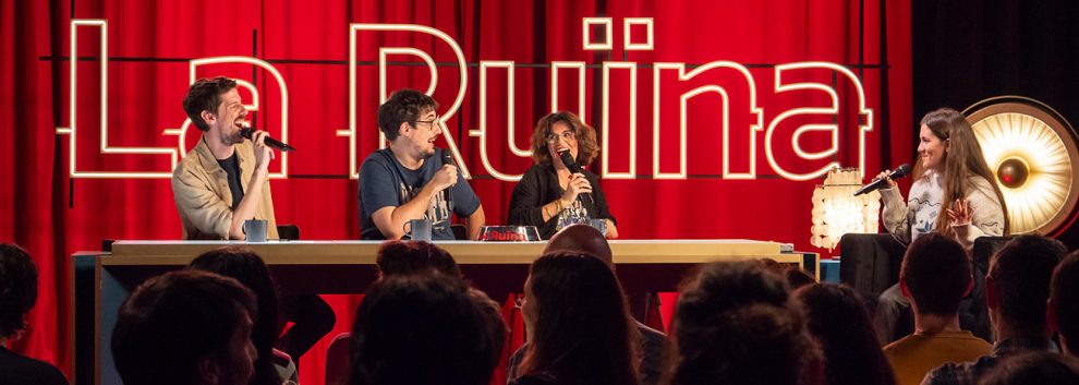 LA RUINA: Tomàs Fuentes, Ignasi Taltavull i Agnès Busquets