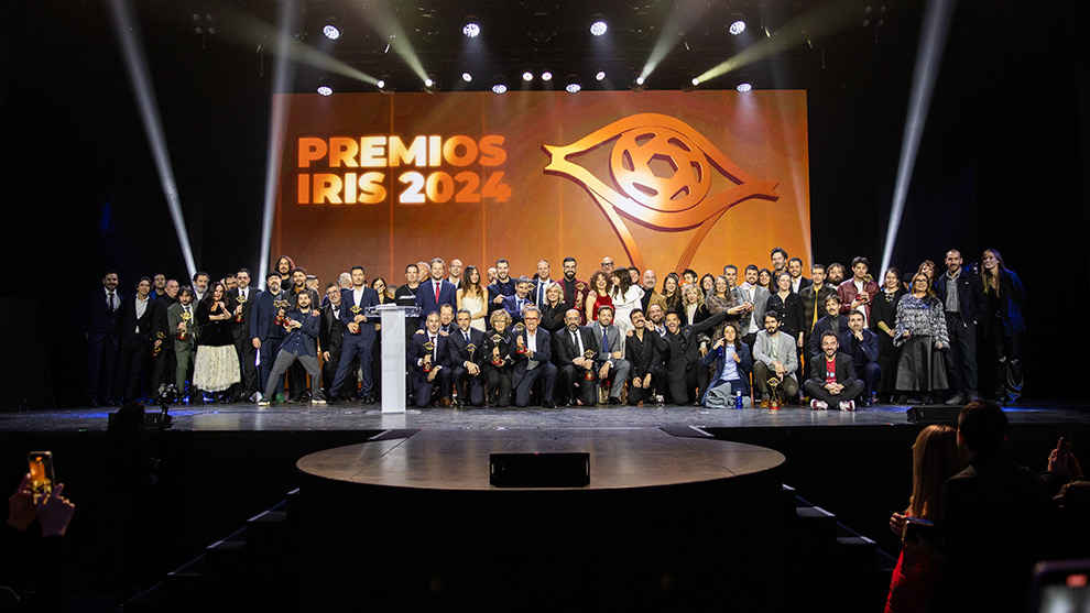 PREMIOS IRIS 2024: David Broncano, Jorge Ponce, Ricardo Castella, Sergio Bezos, Javier Valera, Iggy Rubin, Danny Boy-Rivera, Yunez Chaib, Diego Fabiano, Helena Pozuelo, Elena Beltrán, Javier Díaz- Pinés, Xavi Daura, Sandra Flores, Manuel Álvarez, Miguel Campos