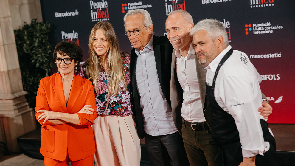PEOPLE IN RED: Martina Klein, Alex Corretja, Bonaventura Clotet, Nandu Jubany, Sílvia Abril